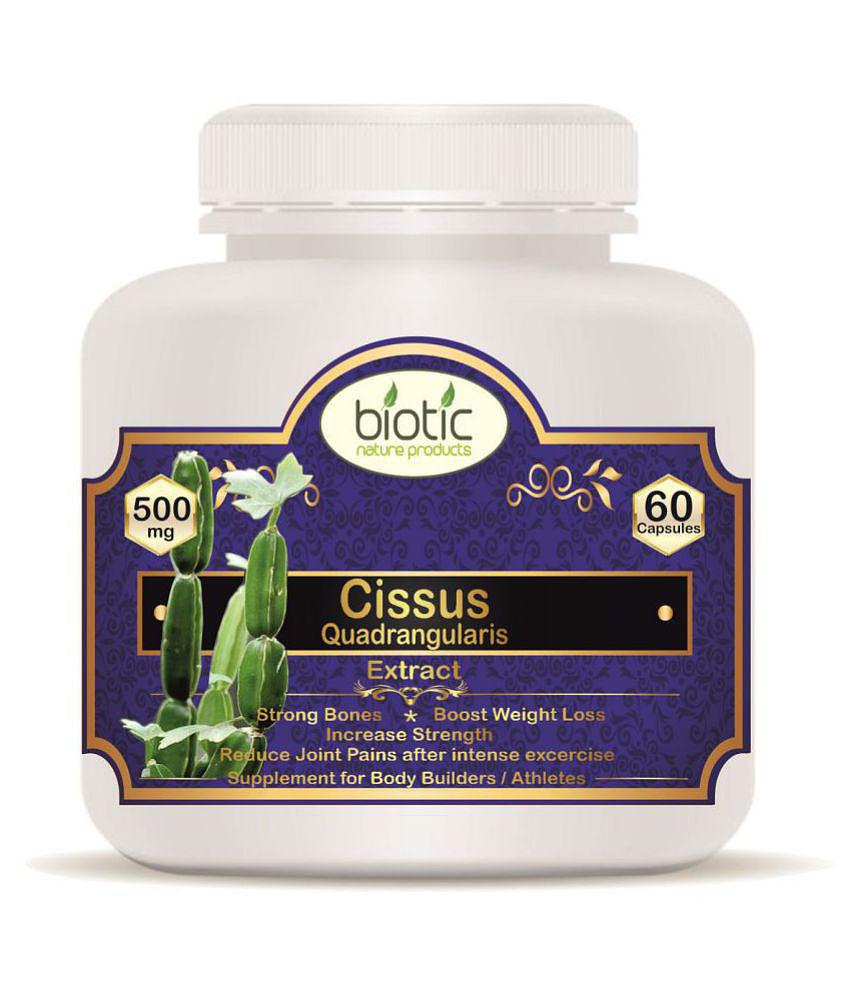 Biotic Cissus quadrangularis Extract (Hadjod) 500mg Capsule 60 no.s