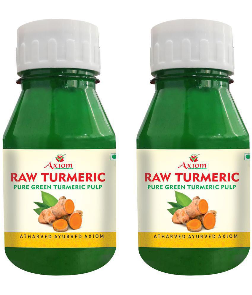 Axiom Raw Turmeric 160ml (Pack of 2)|100% Natural WHO-GLP,GMP,ISO Certified Product