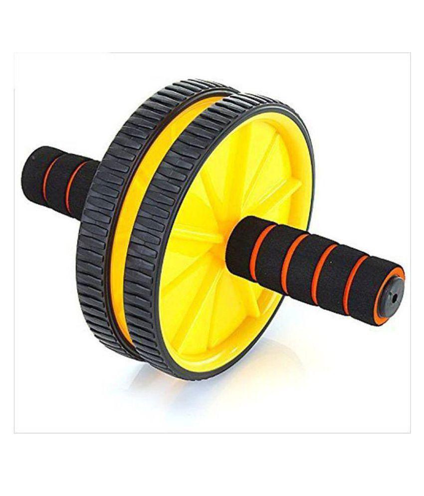 Vp stores TOTAL BODY FITNESS WORKOUT - Ab Roller Ab Wheel Abdominal Workout Roller For Ab Exercises. CUSHIONED HANDLES. UNISEX WITH FREE MAT - ONESIZE