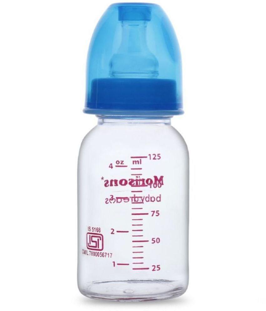 Morisons Baby Dreams Glass Feeding Bottle 125ml - Blue