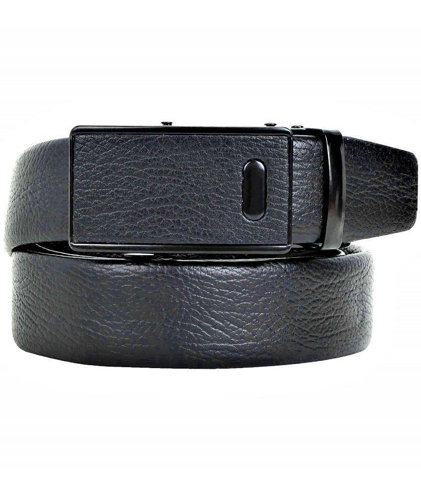 Buy Online Garg Store Zacharias - Black Canvas Men's Formal Belt ( Pack of 1 ) - None