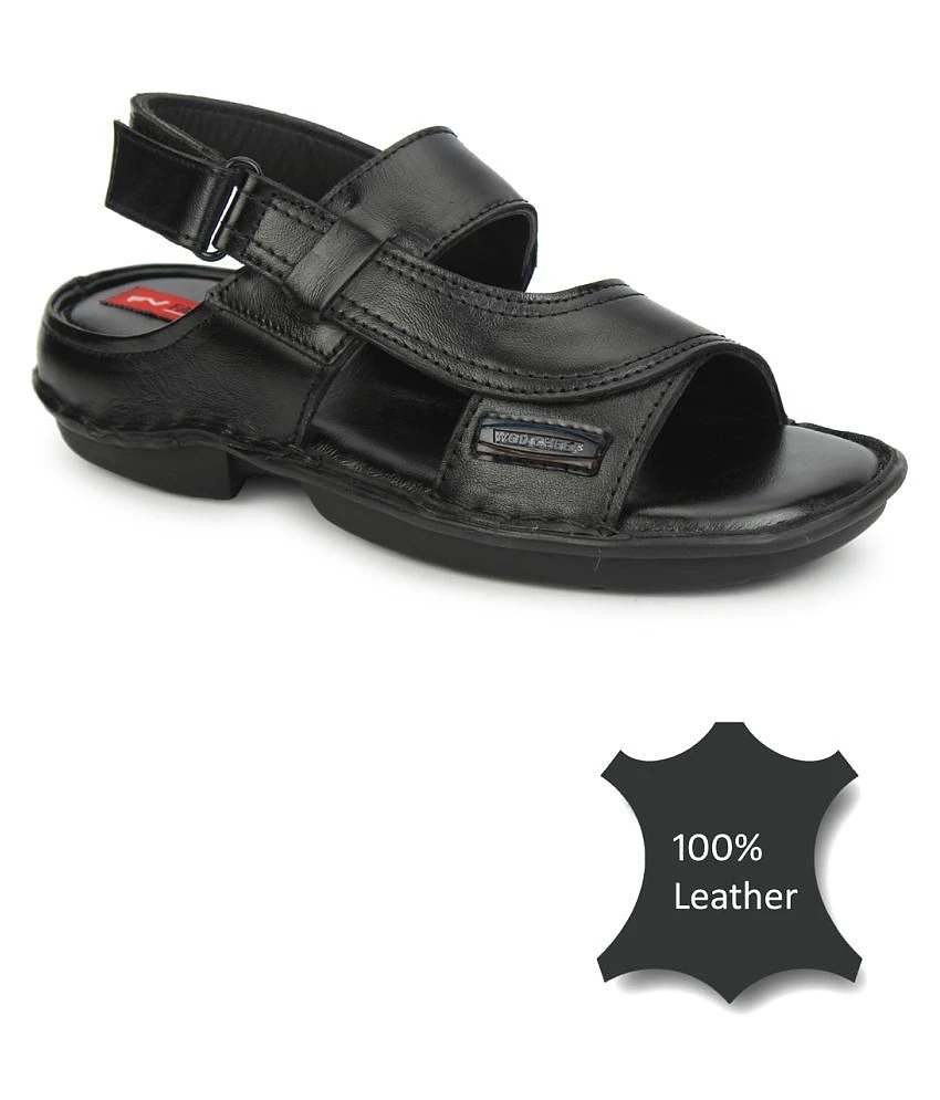 Top Women Fashion Victim Black Leather Sandals - None 2025 at ShopCircuit | ONDC