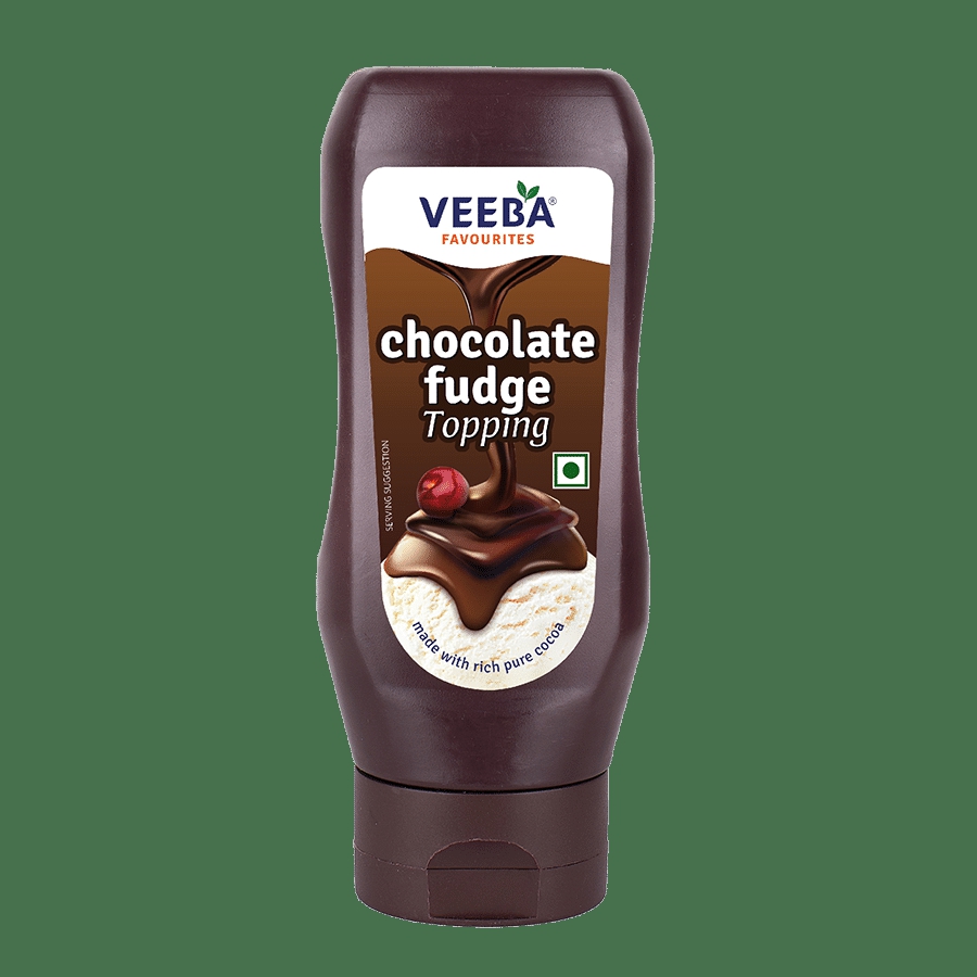 Veeba Chocolate Fudge Topping 380 G Pet Jar