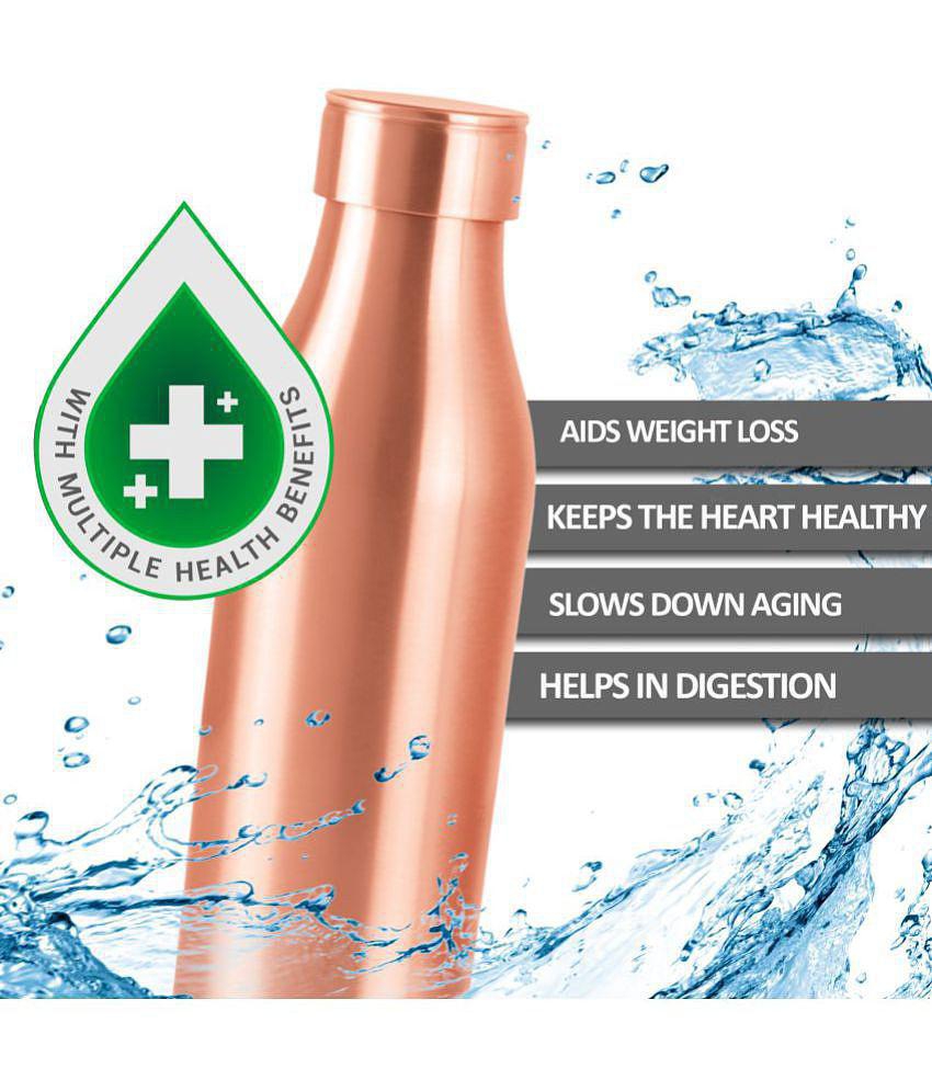 Milton Copper Charge 1000 Water Bottle, Set of 1, 930 ml Each, Copper | 100% Leak Proof | Office Bottle | Gym Bottle | Yoga Bottle | Home | Kitchen | Hiking | Treking Bottle | Travel Bottle 