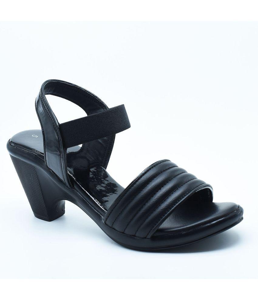 Dream Makers - Black Women's Sandal Heels - None