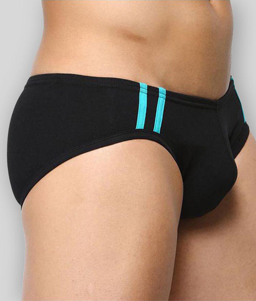 Exclusive Men BASIICS By La Intimo - Black Cotton Men's Briefs ( Pack of 1 ) - XL 2025 at ShopCi