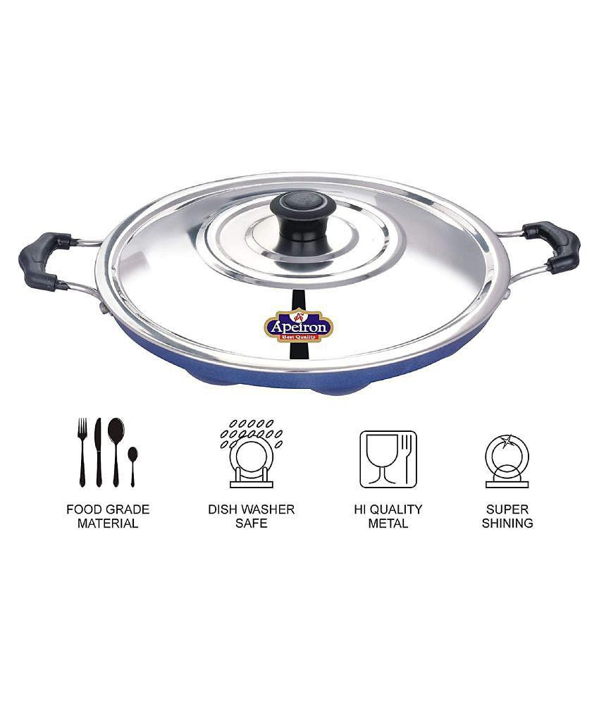 APEIRON Appam blue Non-Stick Aluminum Chetty Pan 27 cm 1000 mL