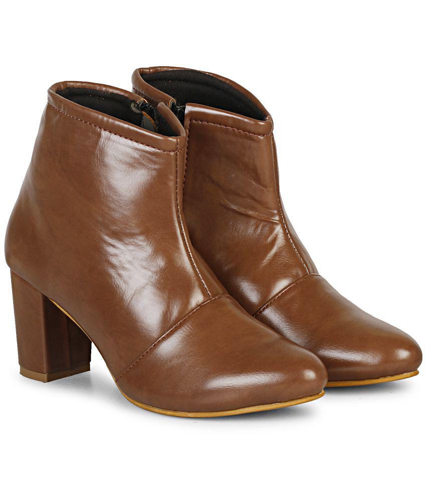 Ishransh - Brown Women's Ankle Length Boots - None