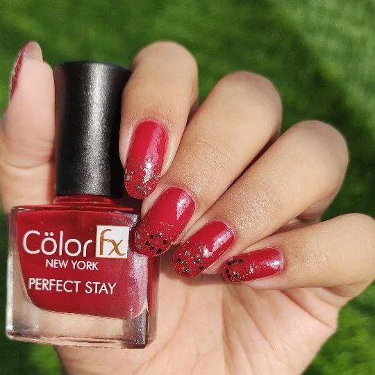 Color Fx New York Premium Non UV Gel Nail Polish Perfect Stay Pink Nail Polish Color in Glossy Gel Like Finish, 121