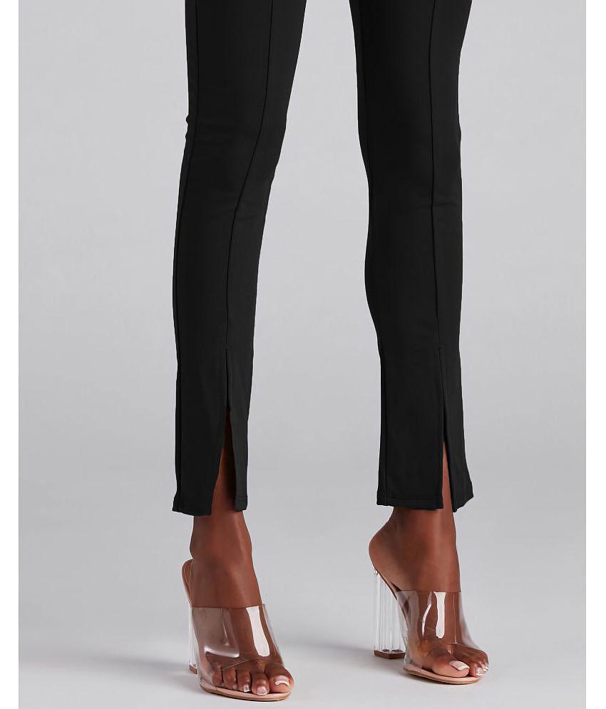 Luxurious Men Addyvero - Black Cotton Blend Regular Women's Casual Pants ( Pack of 1 ) - None 20