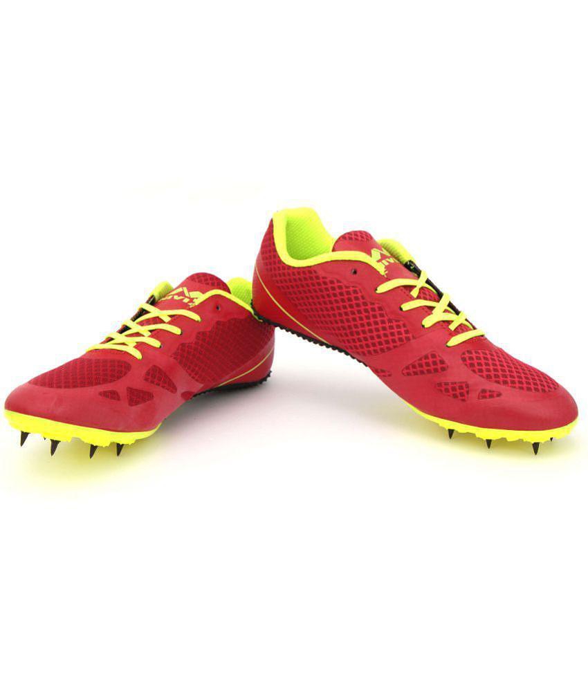 Modern Men Nivia Running Spikes  Red Hiking Shoes - 5 2025 at ShopCircuit | ONDC