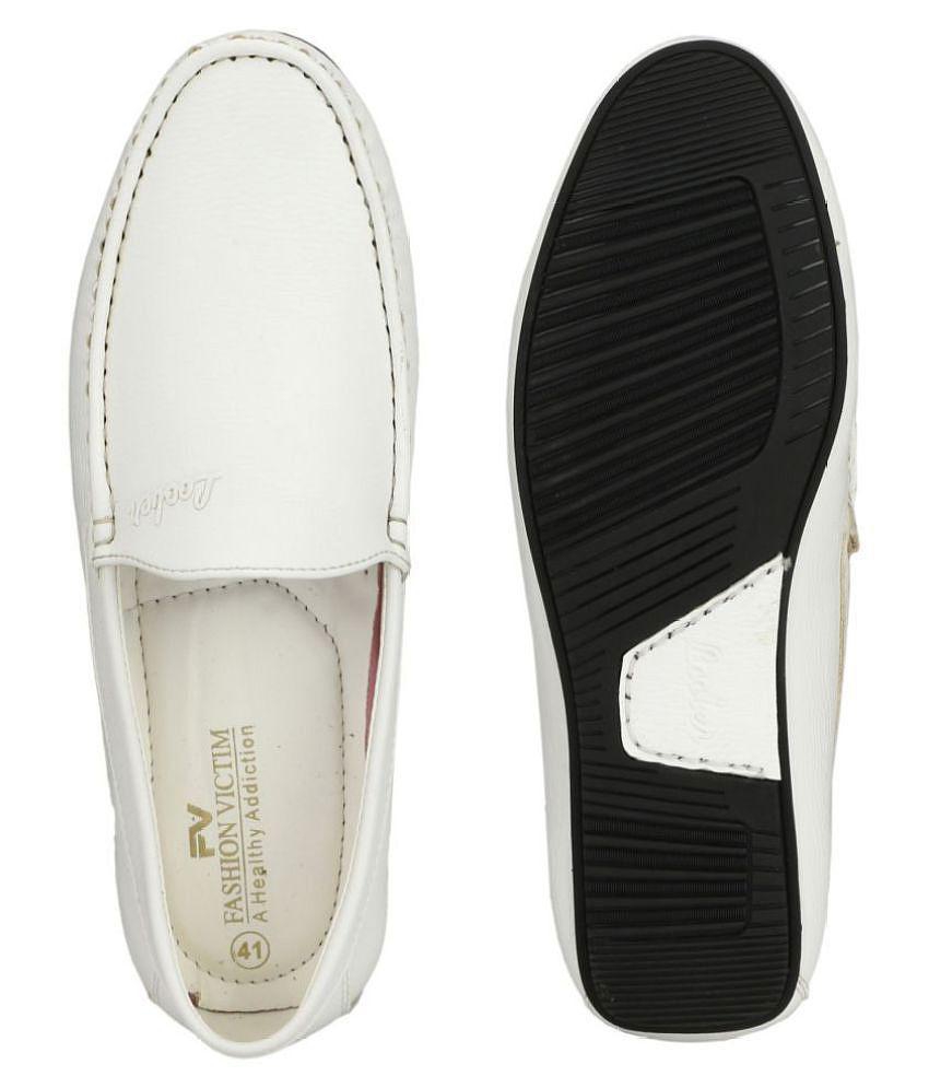 New Men Fashion Victim White Loafers - 12 2025 at ShopCircuit | ONDC