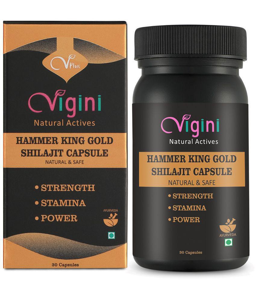 Vigini Shilajit Pure and Natural Shilajit/Shilajeet Resin Cap 30 (Pack Of 1)