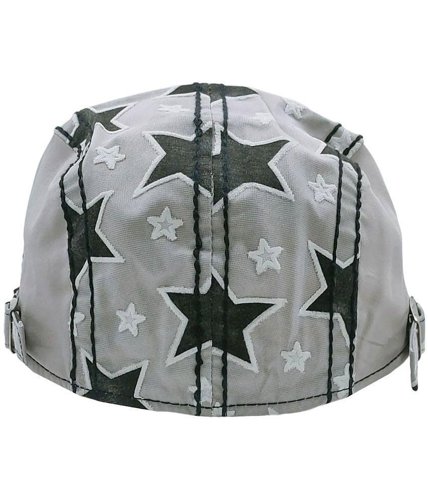 Top Men Zacharias Unisex Kids Cotton Beret Golf Cap jk-09 (Grey_2-6 Years) (Pack of 1) - None 20