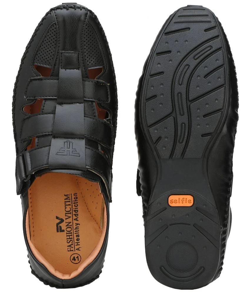 Premium Women Fashion Victim - Black Mens Sandals - None 2025 at ShopCircuit | ONDC