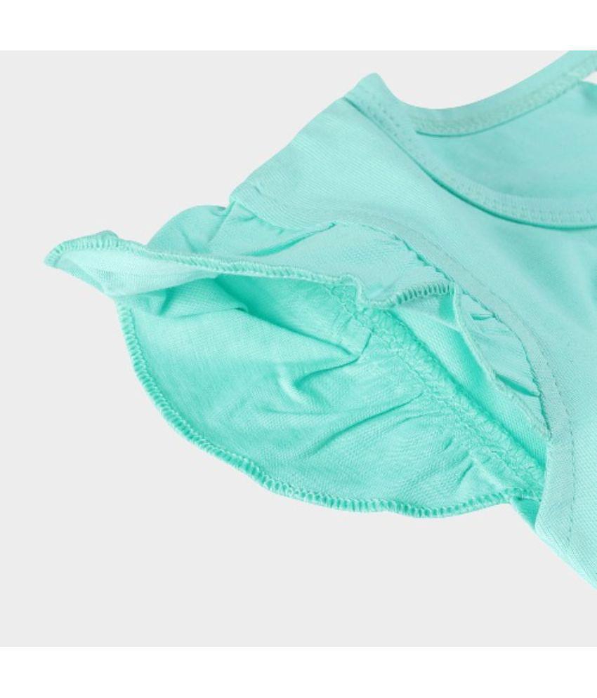 Luxurious Men CATCUB - Green Cotton Baby Girl Top & Shorts ( Pack of 1 ) - None 2025 at ShopCirc