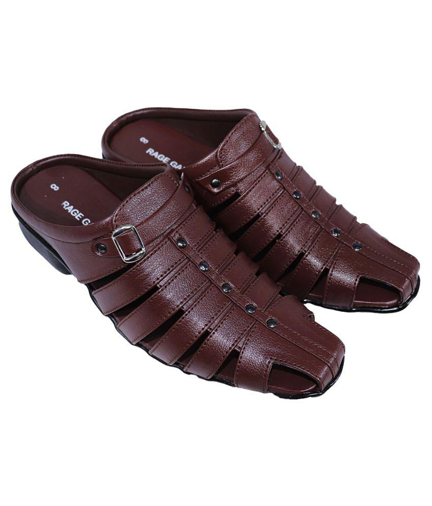Top Men RAGE GAZE - Brown  Men's Sandals - 6 2025 at ShopCircuit | ONDC