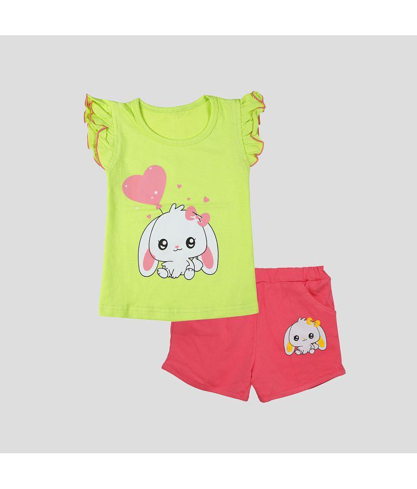 Latest Men CATCUB - Green Cotton Girls Top With Shorts ( Pack of 1 ) - None 2025 at ShopCircuit 