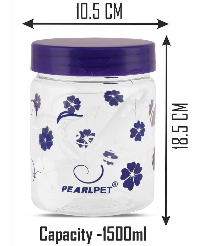 PearlPet - Blue Polyproplene Food Container ( Pack of 6 ) - Blue