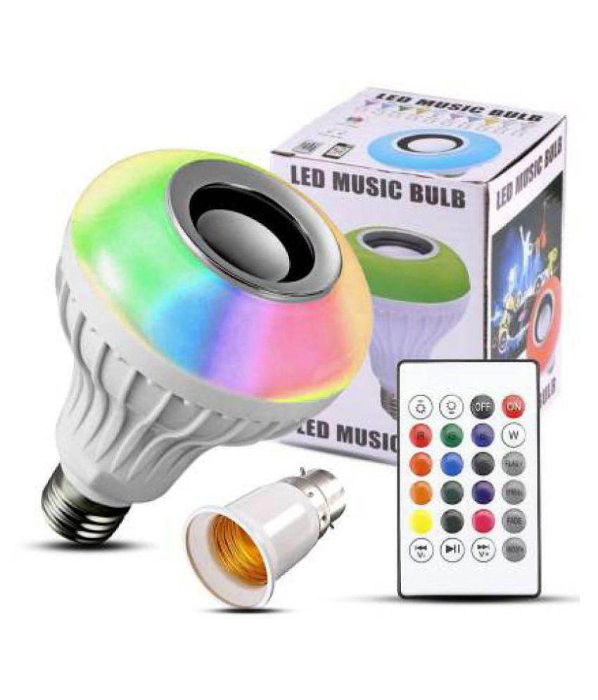 WRADER Smart Music Bulb With Remote Wall Light White - Pack of 1