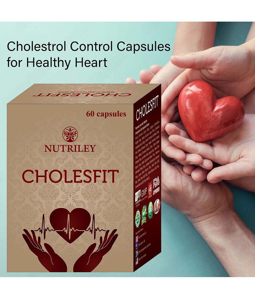 Nutriley Heart Care, Ayurveda Cholstrol Capsule 60 gm Pack Of 1