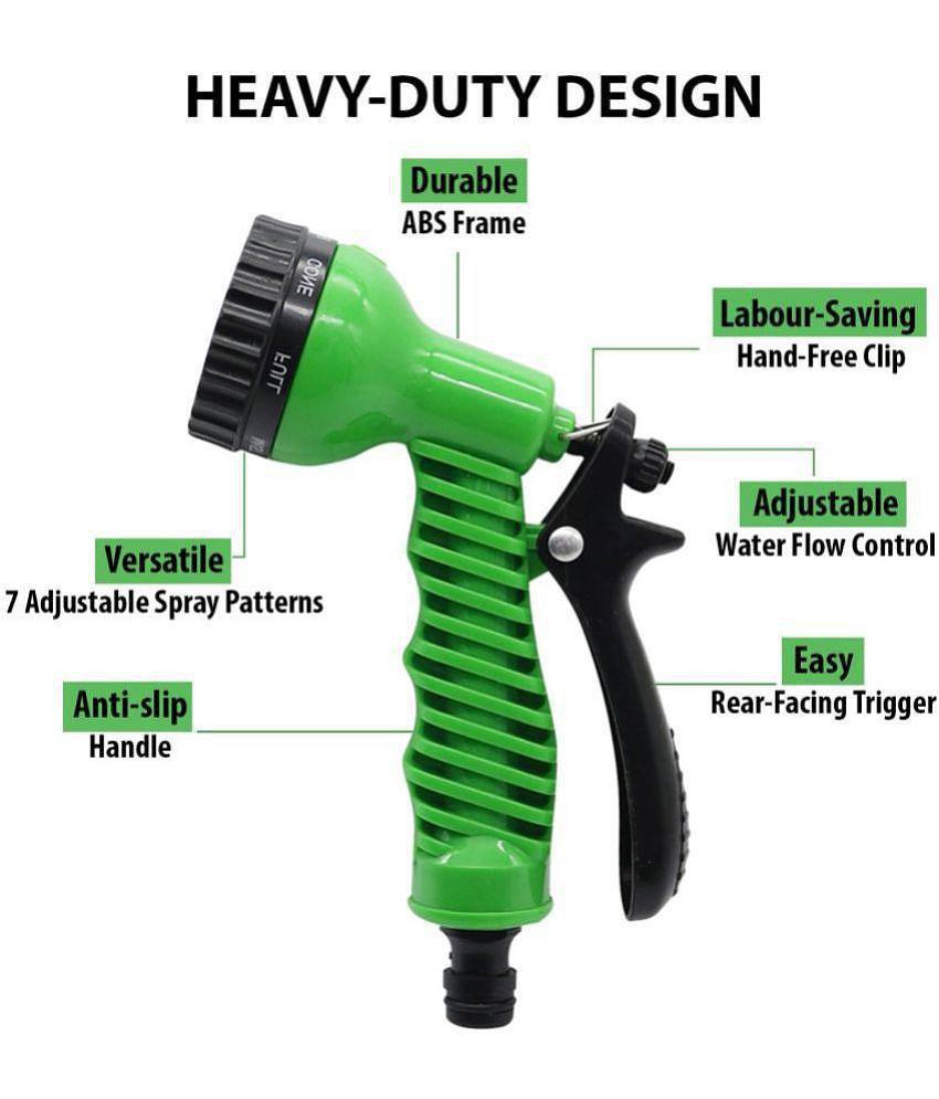 INGENS 7 Function High Pressure Car/Bike/Gardening Cleaning Water Spray Nozzle for Office & Home