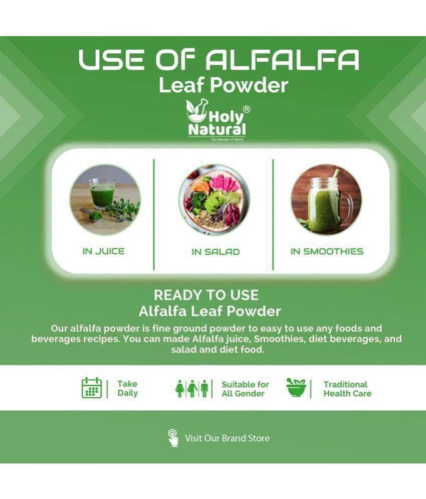 Holy Natural Alfalfa Powder 100gm, Make smoothies and Herbal Meals 100 gm