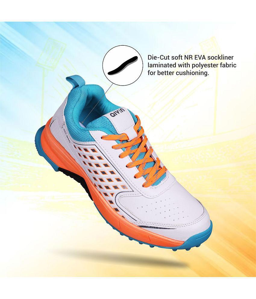 Latest Men Aivin Hit-Man Orange Cricket Shoes - 10 2025 at ShopCircuit | ONDC