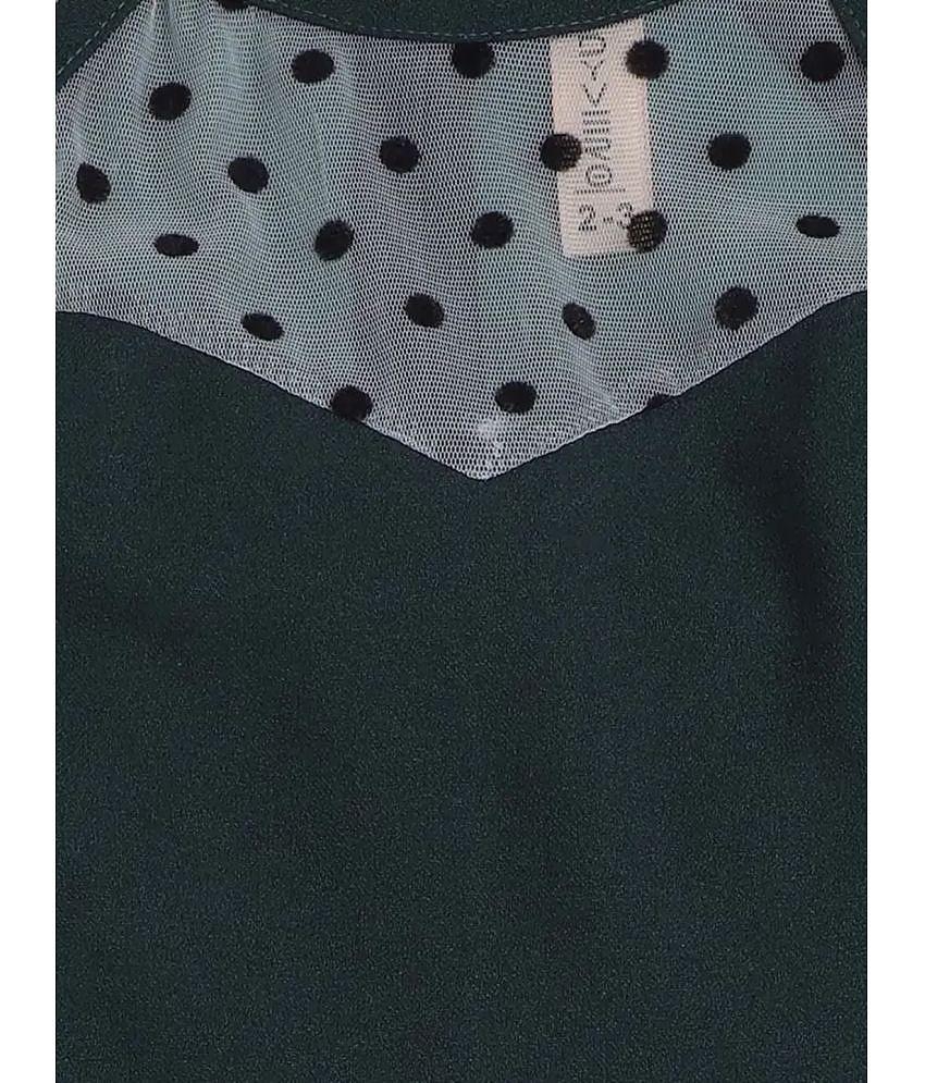 Exclusive Men Addyvero - Dark Green Lycra Girls Fit and Flare Dress ( Pack of 1 ) - None 2025 at