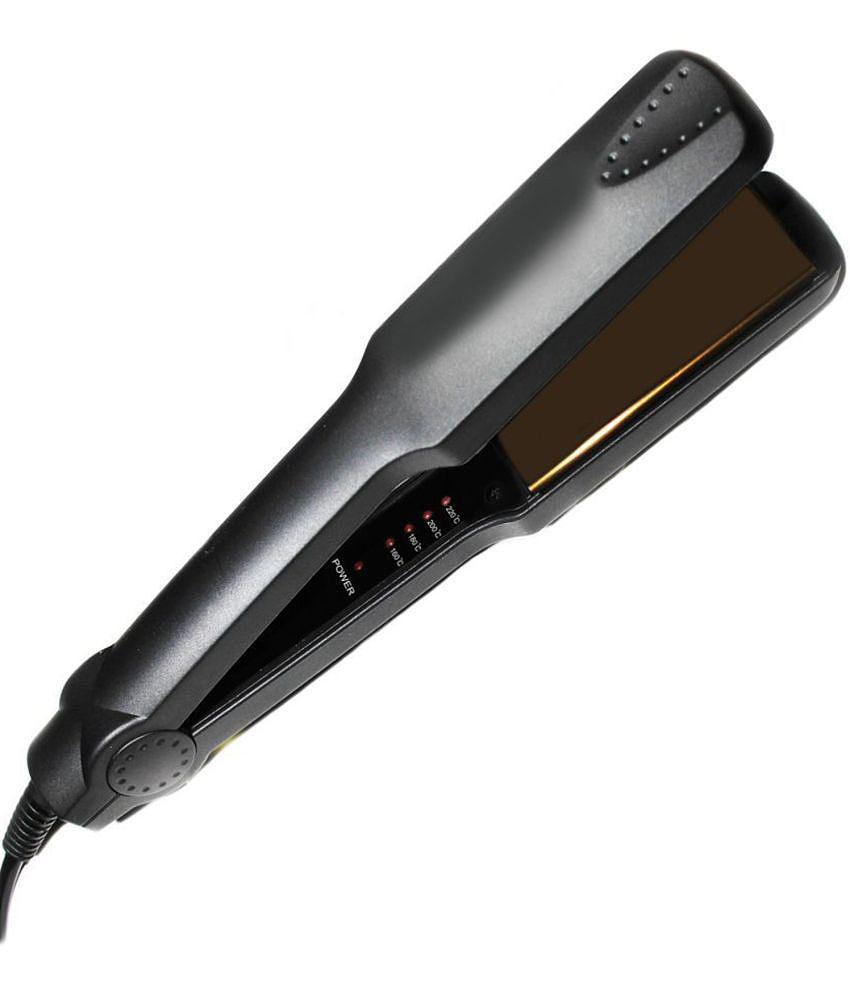 geemy Temp Control Black Hair Straightener