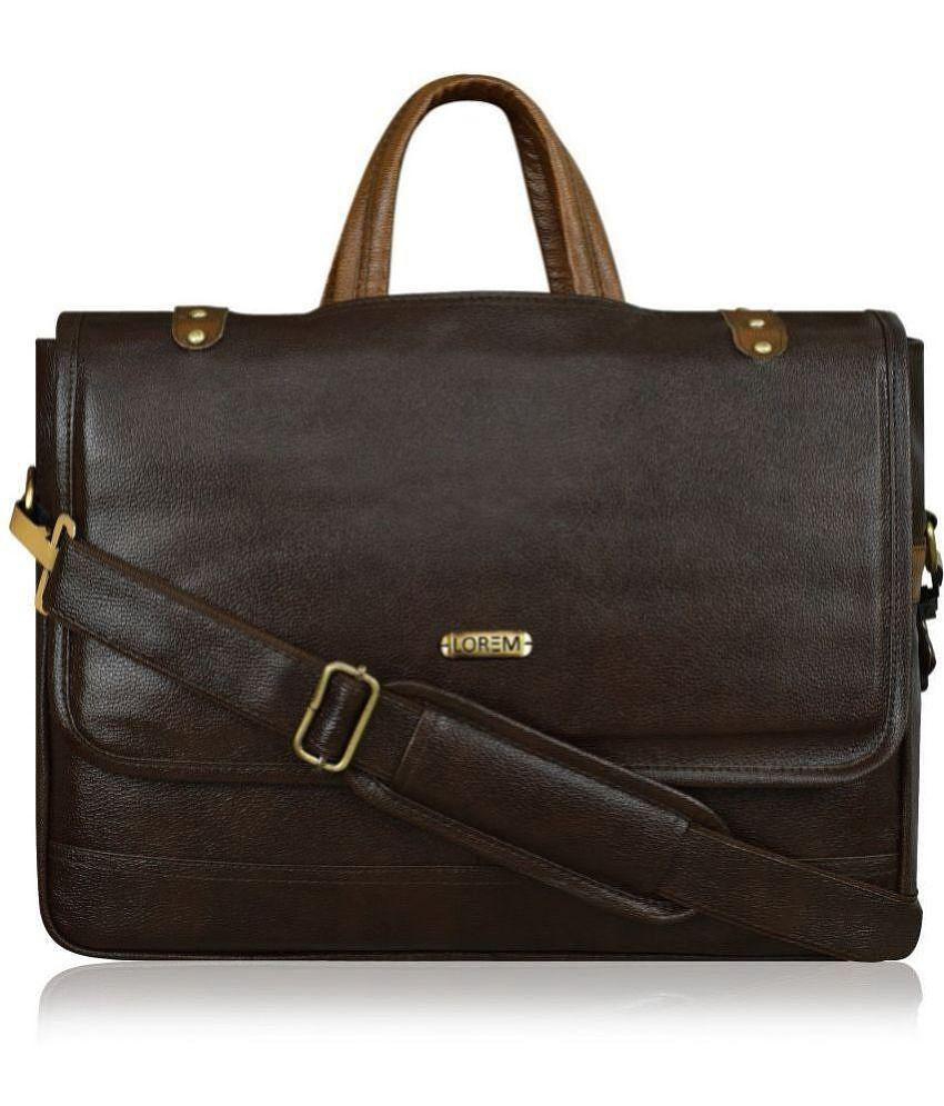 Best Men Lorem - Brown Solid Messenger Bag - Brown 2025 at ShopCircuit | ONDC