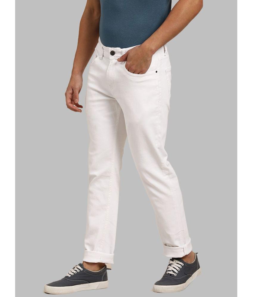 x20 - White Denim Skinny Fit Men's Jeans ( Pack of 1 ) - None