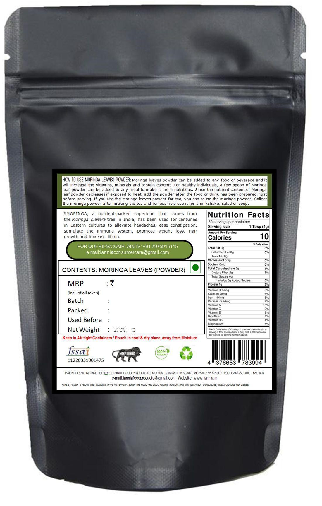 Moringa powder 200g