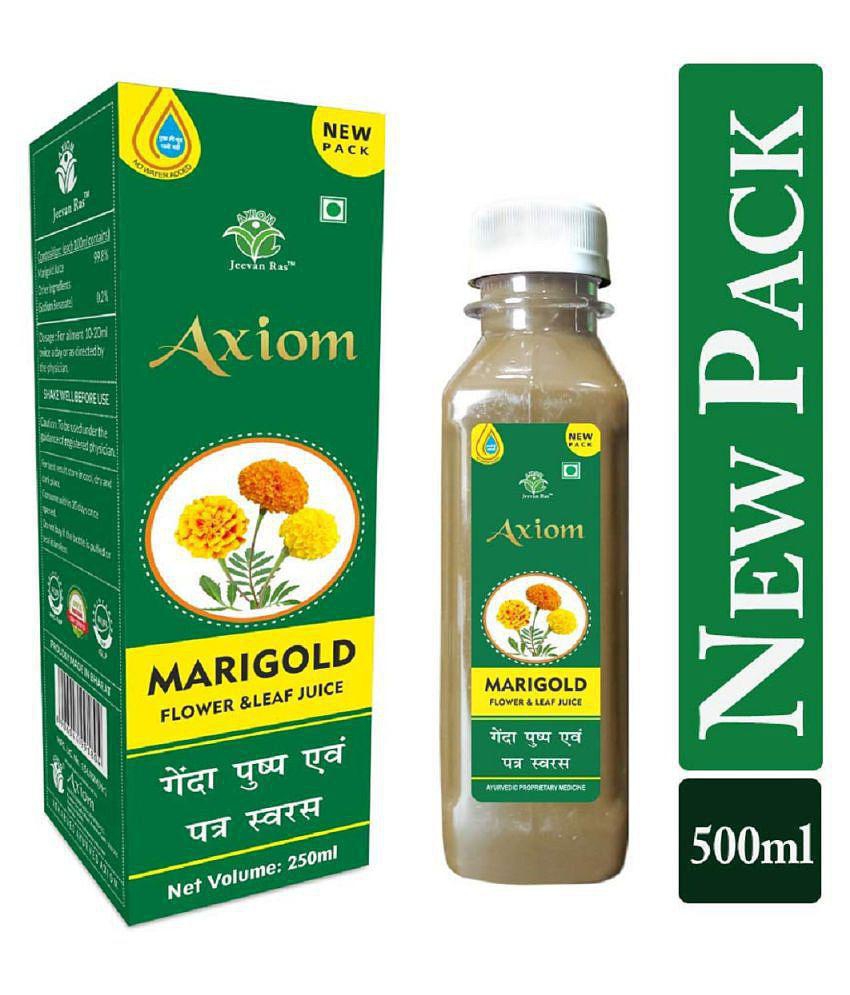 Axiom_Ayurveda Marigold Juice pack of 2 |100% Natural WHO-GLP,GMP,ISO Certified Product