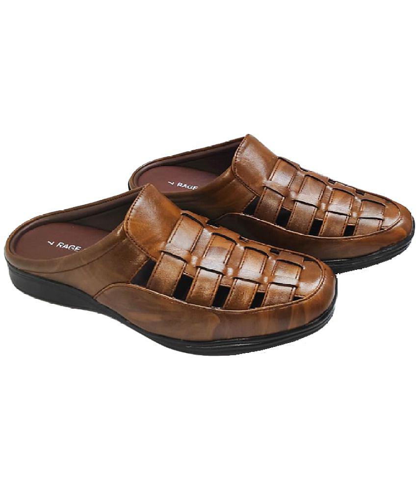 Luxurious Men RAGE GAZE - Brown  Men's Sandals - None 2025 at ShopCircuit | ONDC