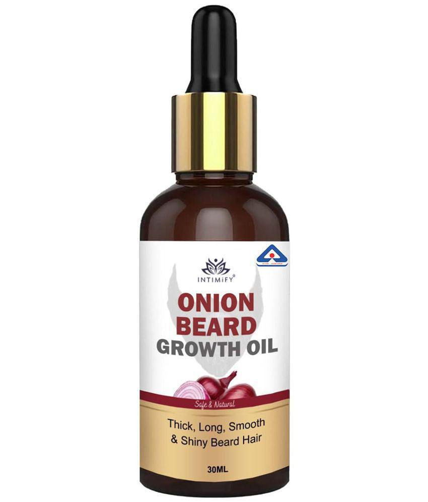 Intimify Onion Beard Growth Oil, for beard growth, much beard oil, muchstac growth oil, anti greying beard oil, 30 ml