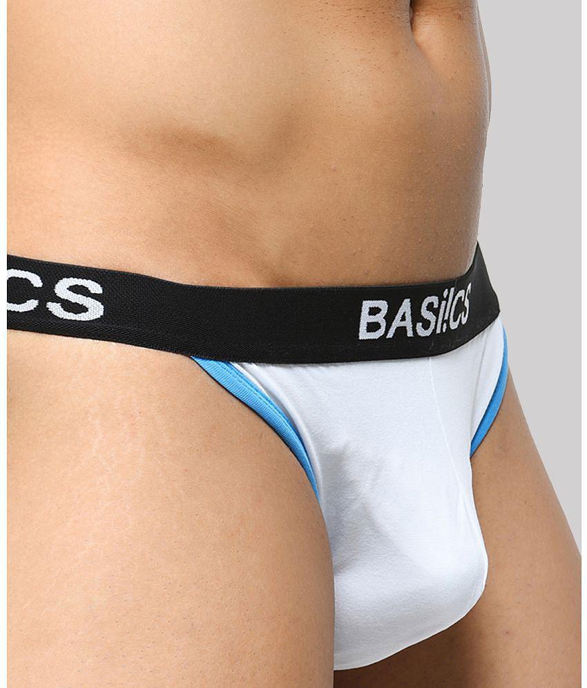 Latest Men BASIICS By La Intimo - White BCSBR02 Spandex Mens Briefs ( Pack of 1 ) - None 2025 at