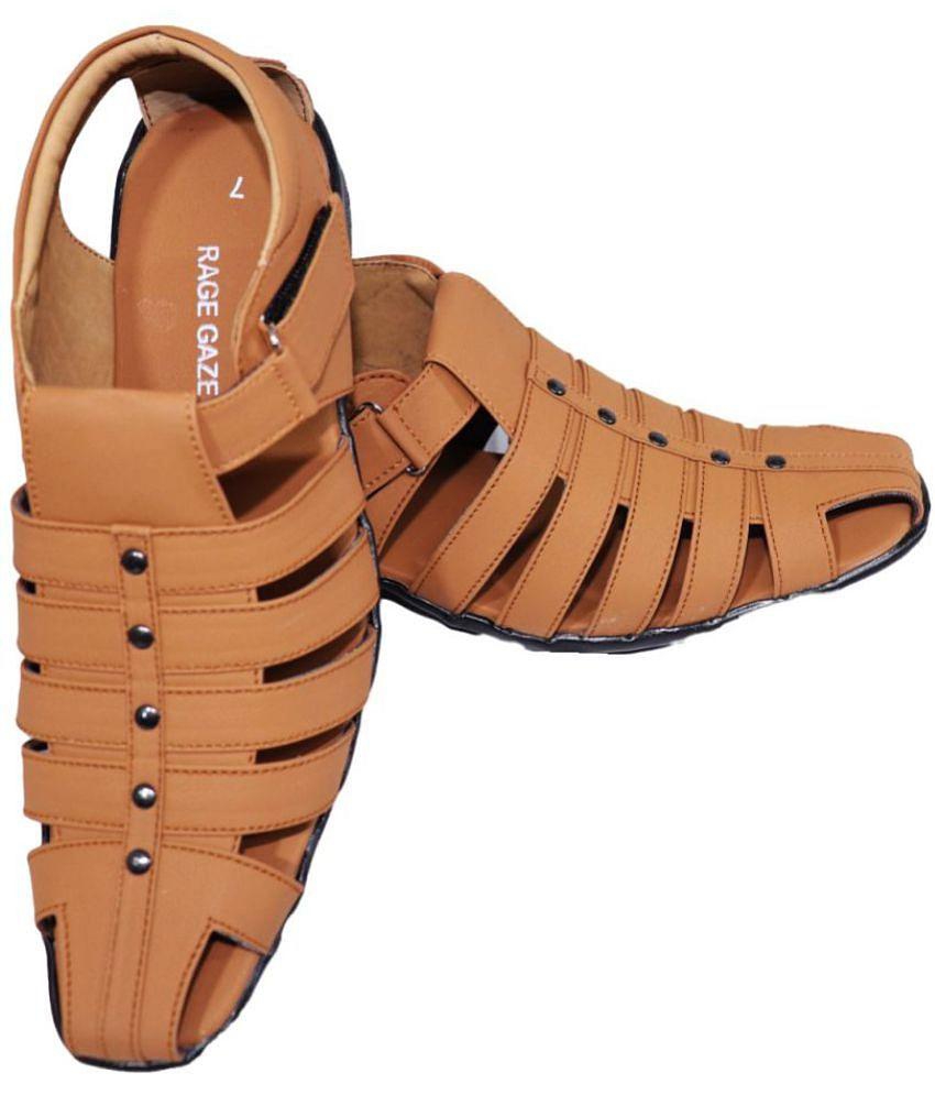 Chic Men RAGE GAZE - Beige Mens Sandals - None 2025 at ShopCircuit | ONDC