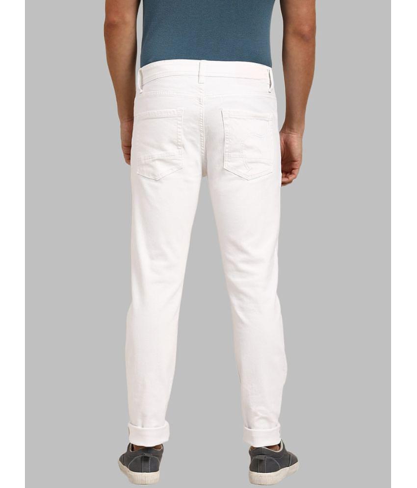 x20 - White Denim Skinny Fit Men's Jeans ( Pack of 1 ) - None