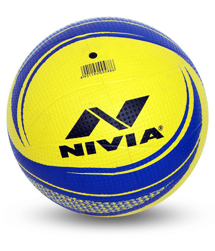 Nivia Rubberised 18Panel Moulded Volleyball - Size 4 - 4