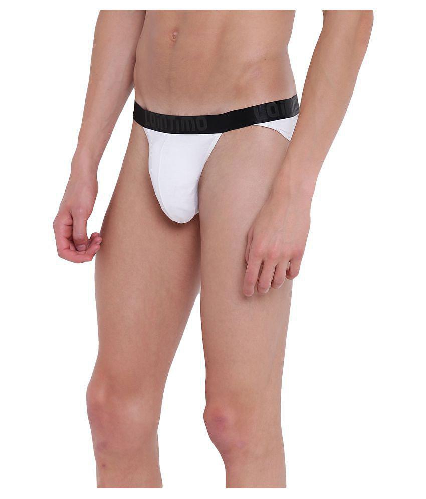 New Men La Intimo - White Cotton Blend Men's Thongs ( Pack of 1 ) - 3XL 2025 at ShopCircuit | ON