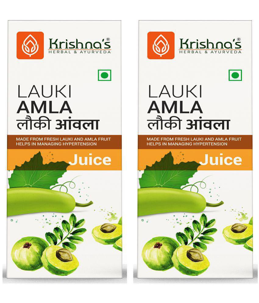 Krishna's Herbal & Ayurveda Lauki Amla Juice 500ml ( Pack of 2 )