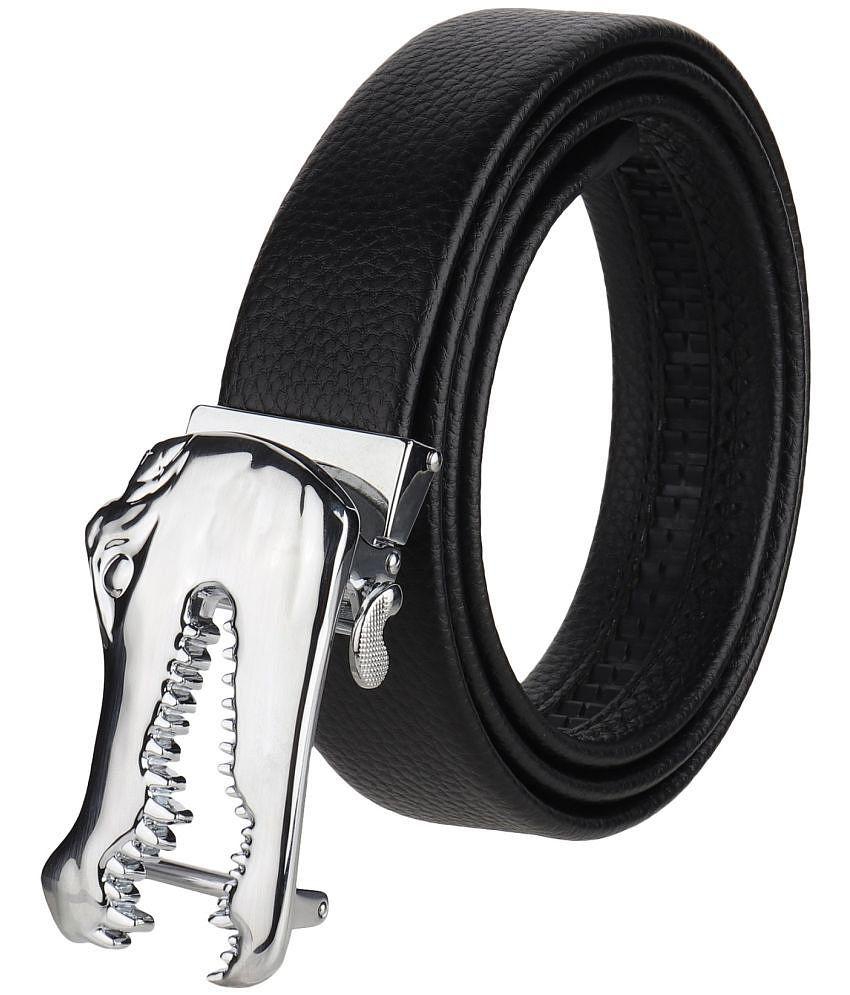 Buy Online Garg Store Zacharias - Black Leather Men's Casual Belt ( Pack of 1 ) - None