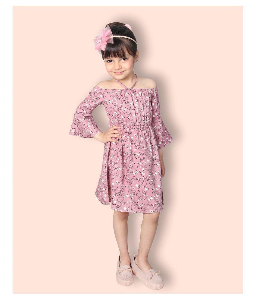 Luxurious Men ADDYVERO Girls Knee Length Casual Dress - None 2025 at ShopCircuit | ONDC