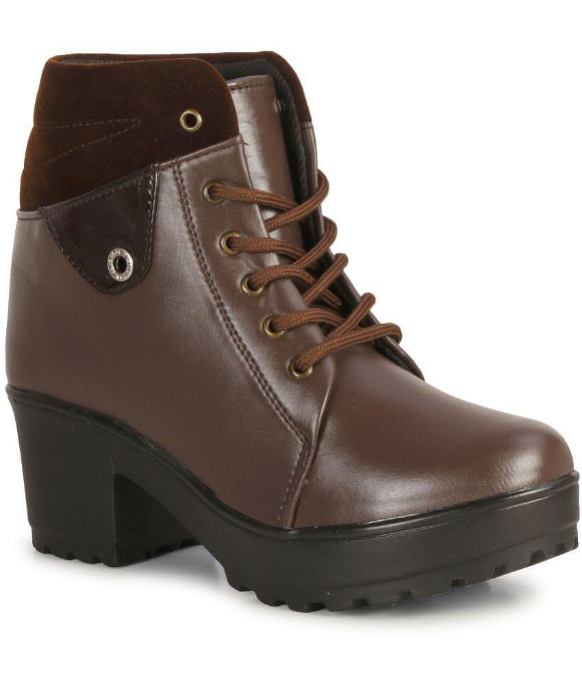 Ishransh - Brown Women's Ankle Length Boots - None