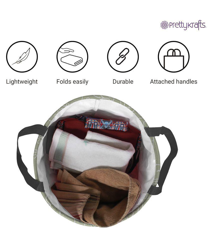 Exclusive Men PrettyKrafts Non-Woven Laundry Bag - White 2025 at ShopCircuit | ONDC