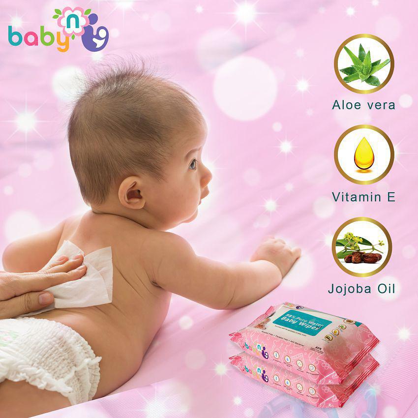 BabyNu 98% Pure Water Wipes (80 Wipes)