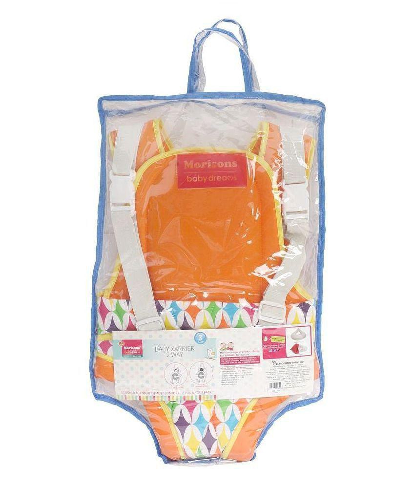 Morisons Baby Dreams Orange Baby Carrier Two Way 