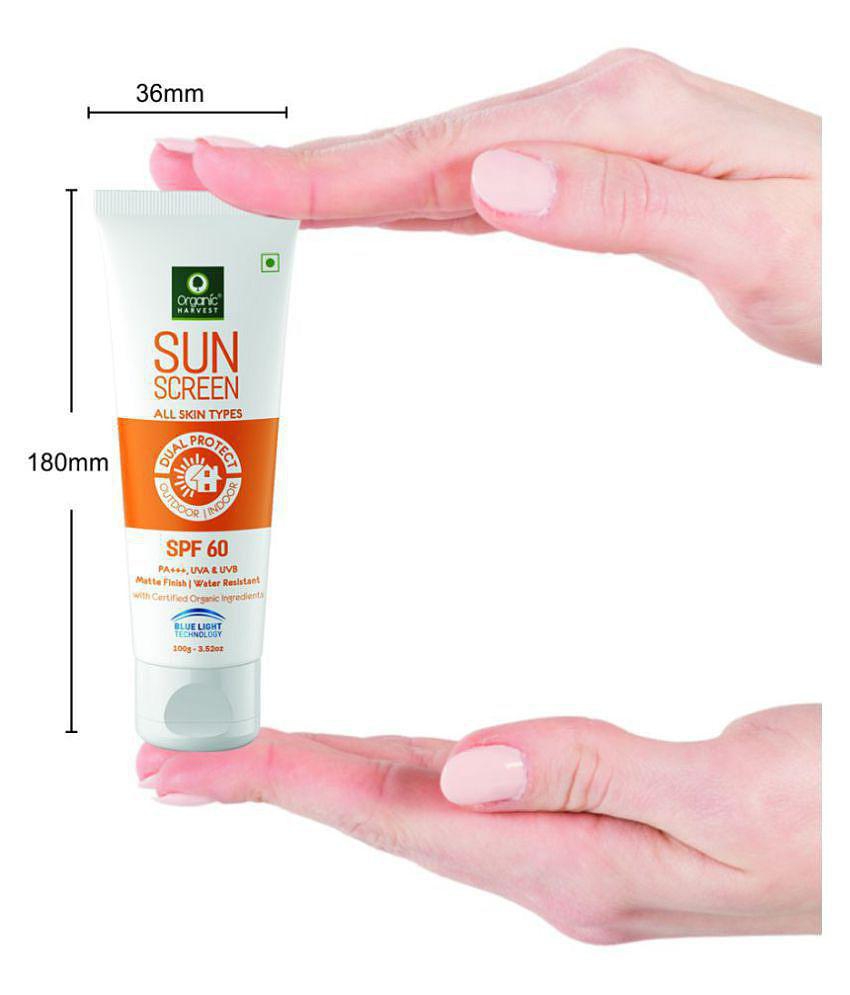 Organic Harvest Sunscreen SPF 60 For All Skin Type - 100gm