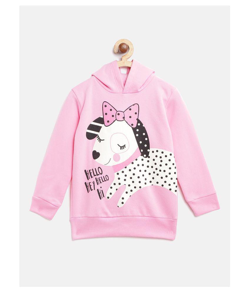 Lazy Shark Girls Sweatshirt - 5-6 Years, Pink